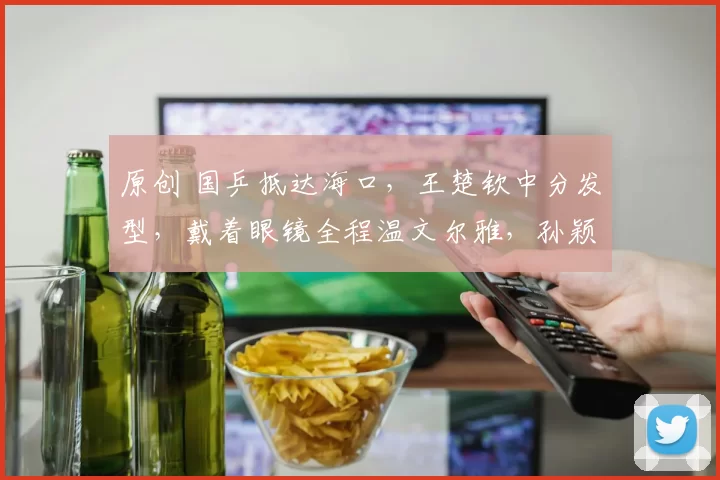 原创 国乒抵达海口,王楚钦中分发型,戴着眼镜全程温文尔雅,孙颖莎罕见穿休闲装